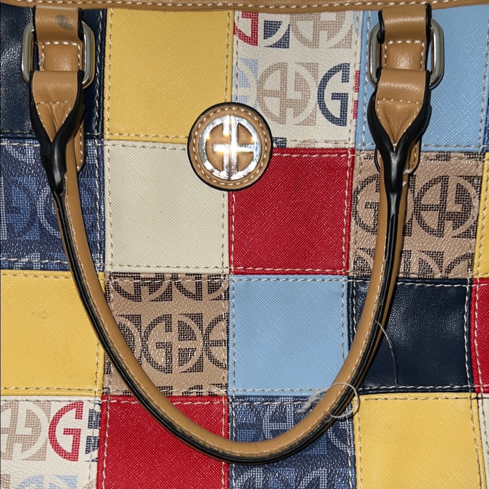 Giani Bernini Patchwork Multicolor Tote Bag - image 3